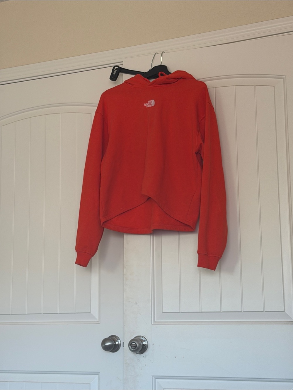 The North Face Women’s Bright Red Cropped Hoodie